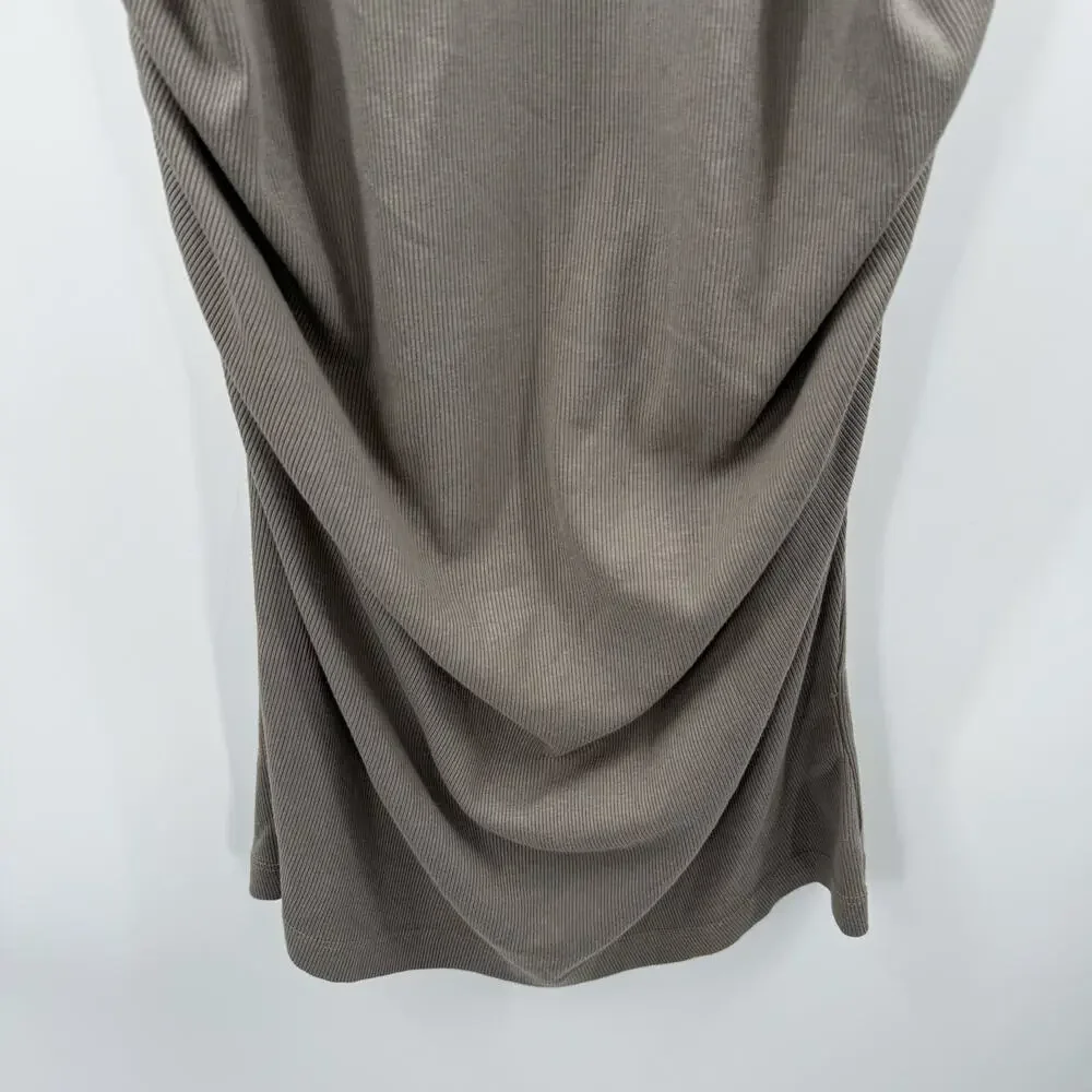 Michael Stars Katie Dress Women’s Extra Large NWT Ultra Rib Bodycon Olive Green